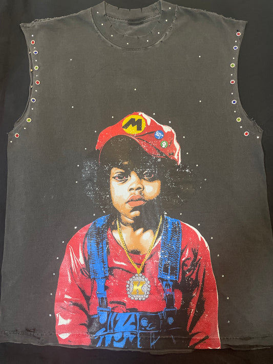 Madeforthis ‘Kid That Did’ sleeveless w/ stones